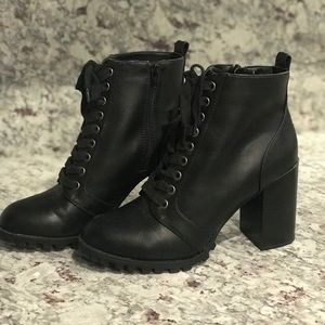 Heeled Combat Boots